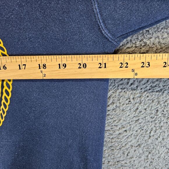 US Navy Sweatshirt Adult Size Medium Blue Crewneck Logo Pullover Soffe - Picture 3 of 9
